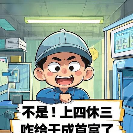 不是!上四休三,咋给干成首富了